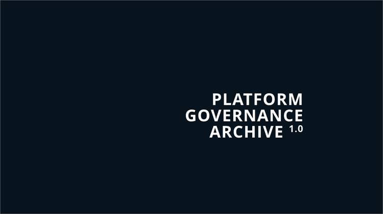 Platform Governance Archive